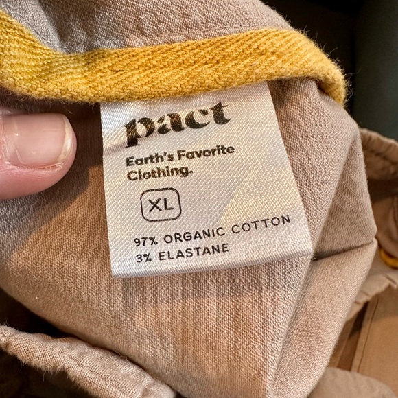 Pact Women's Cropped Pants in Tan - Picture 2 of 7